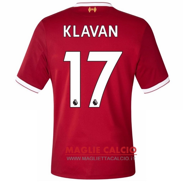 nuova maglietta liverpool 2017-2018 klavan 17 prima